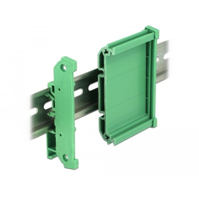 Delock Board Holder (72 mm) for DIN Rail 20 cm long 2