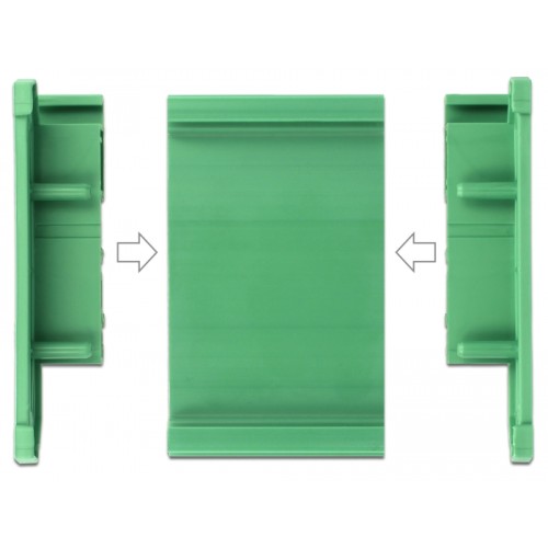 Delock Board Holder (72 mm) for DIN Rail 20 cm long