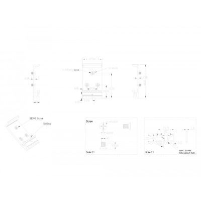 Delock Aluminium Mounting Clip for DIN Rail (3 mounting holes) 2