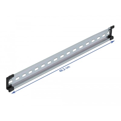 Delock DIN Rail 35 x 7.5 mm (19") Steel 2