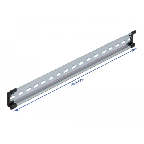 Delock DIN Rail 35 x 7.5 mm (19") Steel