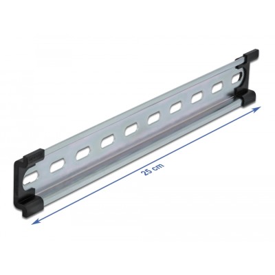 Delock DIN Rail 35 x 7.5 mm (25 cm) Steel 2