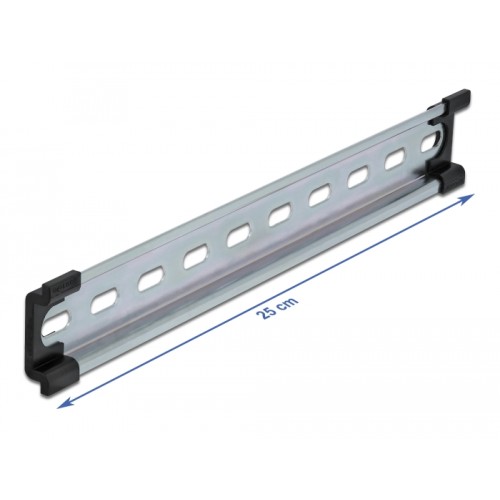 Delock DIN Rail 35 x 7.5 mm (25 cm) Steel