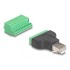 Delock RJ50 male to Terminal Block Adapter with push-button