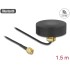 Delock WLAN 802.11 b/g/n Antenna RP-SMA plug 2 dBi fixed omnidirectional with connection cable RG-174 1.5 m outdoor black