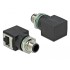 Delock Network Adapter M12 8 pin A-coded male to RJ45 jack