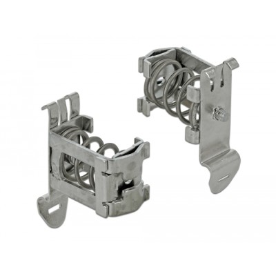 Delock Shield Clamp for DIN Rail - Cable diameter 4 - 13.5 mm 2