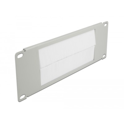 Delock 10″ Cable Management Brush Strip 2U grey