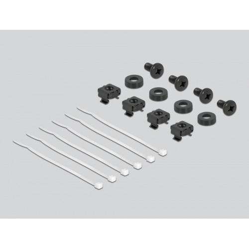 10″ Cable Management Brush Strip with Cable Support Plate 1U grey