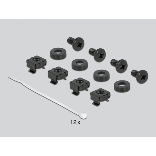 19″ Cable Management Brush Strip with Cable Support Plate 1U grey