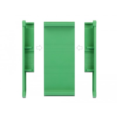 Delock Board Holder (107 mm) for DIN Rail 5 cm long 2