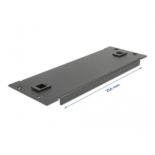 Delock 10″ Network Cabinet Blind Cover tool free 2U black