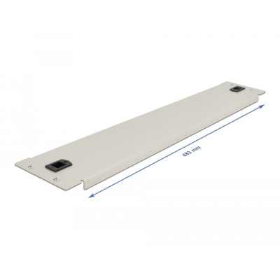 Delock 19″ Network Cabinet Blind Cover tool free 2U grey 2
