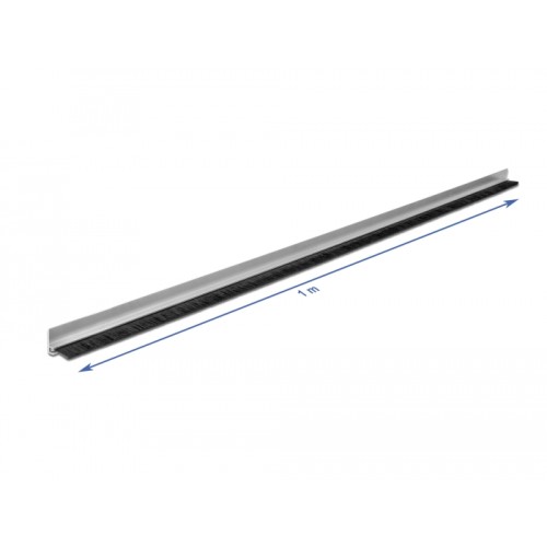 Delock Brush strip 20 mm with aluminium profile angled - length 1 m