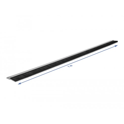 Delock Brush strip 40 mm with aluminium profile straight - length 1 m
