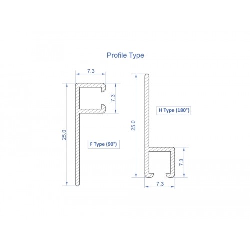 Delock Brush strip 40 mm with aluminium profile straight - length 1 m