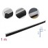 Delock Brush strip 40 mm with aluminium profile angled - length 1 m