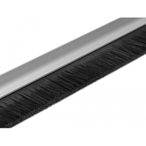 Delock Brush strip 40 mm with aluminium profile angled - length 1 m
