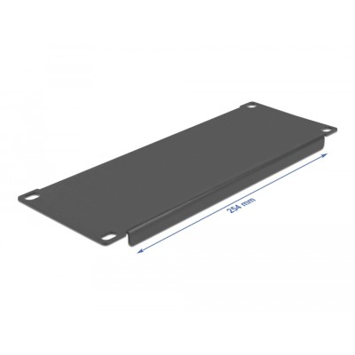 Delock 10″ Network Cabinet Blind Cover 2U black 2