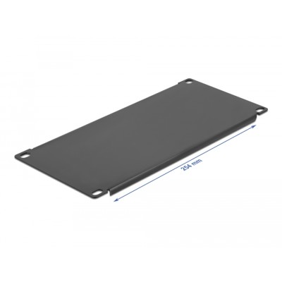 Delock 10″ Network Cabinet Blind Cover 3U black 2