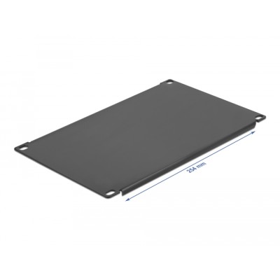 Delock 10″ Network Cabinet Blind Cover 4U black 2