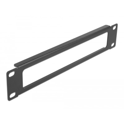 Delock 10″ Network Cabinet Panel with opening 1U black