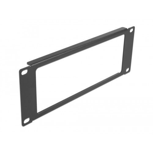 Delock 10″ Network Cabinet Panel with opening 2U black