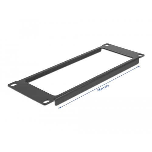Delock 10″ Network Cabinet Panel with opening 2U black