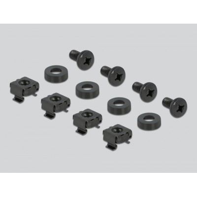 Delock 19″ Network Cabinet Panel with opening 2U black 2