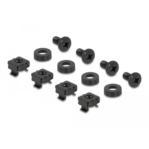 Delock 10″ Keystone Patch Panel 10 port black