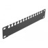 Delock 10″ Cable support rail 1U black