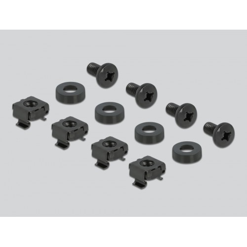 Delock 10″ Cable support rail 1U black
