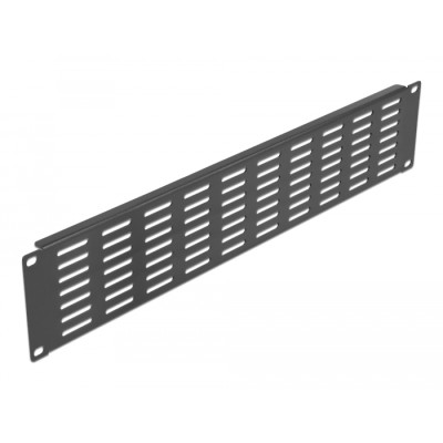 Delock 19″ Network Cabinet Panel with ventilation slots horizontal 2U black