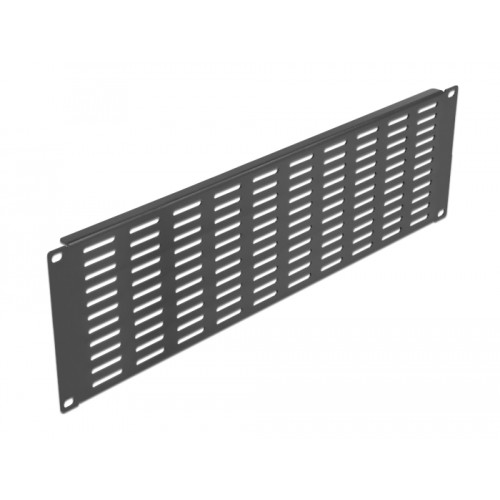Delock 19″ Network Cabinet Panel with ventilation slots horizontal 3U black