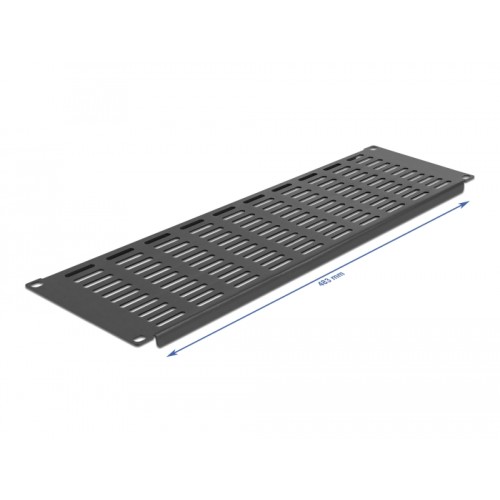 Delock 19″ Network Cabinet Panel with ventilation slots horizontal 3U black