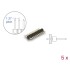 Delock Pin header 10 pin, pitch 1.27 mm, 1-row, straight, 5 pieces