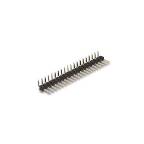 Delock Pin header 20 pin, pitch 2.54 mm, 1-row, angled, 5 pieces
