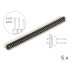 Delock Pin header 40 pin, pitch 2.54 mm, 2-row, straight, 5 pieces