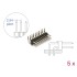 Delock Pin header 10 pin, pitch 2.54 mm, 2-row, angled, 5 pieces