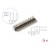 Delock Pin header 20 pin, pitch 2.54 mm, 2-row, angled, 5 pieces