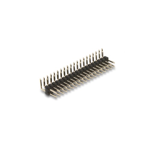 Delock Pin header 20 pin, pitch 2.54 mm, 2-row, angled, 5 pieces