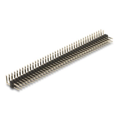 Delock Pin header 40 pin, pitch 2.54 mm, 2-row, angled, 5 pieces 2