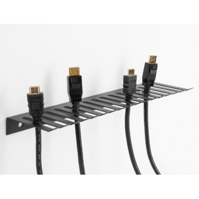 Delock Cable holder 325 x 90 mm for wall mounting black 2