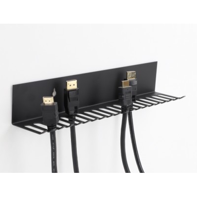 Delock Cable holder 318 x 65 mm for wall mounting black 2