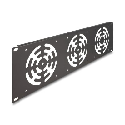 Delock 19″ Rack Cover for 3 fans 120 x 120 mm 3U dark grey
