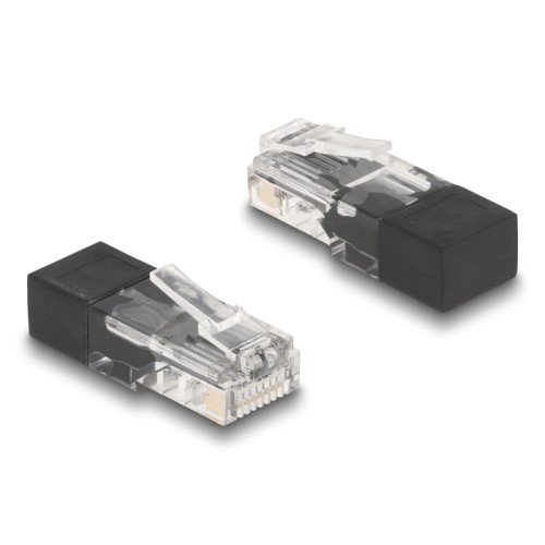 Delock RJ45 plug with terminating resistor
