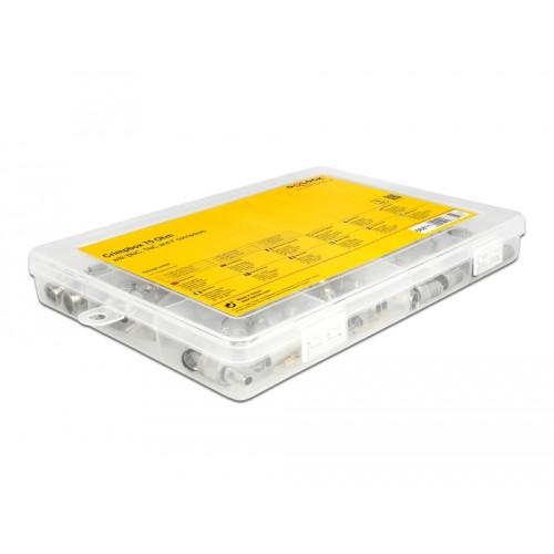 Delock Crimpbox 70 pieces 75 Ohm with BNC, TNC and F connectors