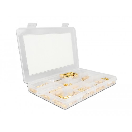 Delock Crimpbox 120 pieces 50 Ohm with SMA, SMB and RP-SMA connectors