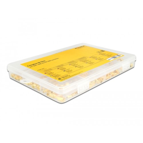 Delock Crimpbox 120 pieces 50 Ohm with SMA, SMB and RP-SMA connectors