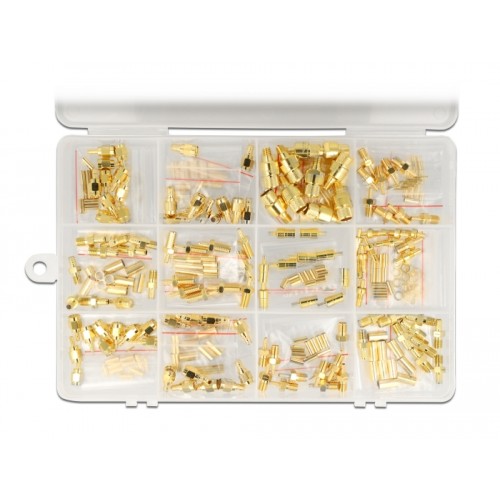Delock Crimpbox 120 pieces 50 Ohm with SMA, SMB and RP-SMA connectors